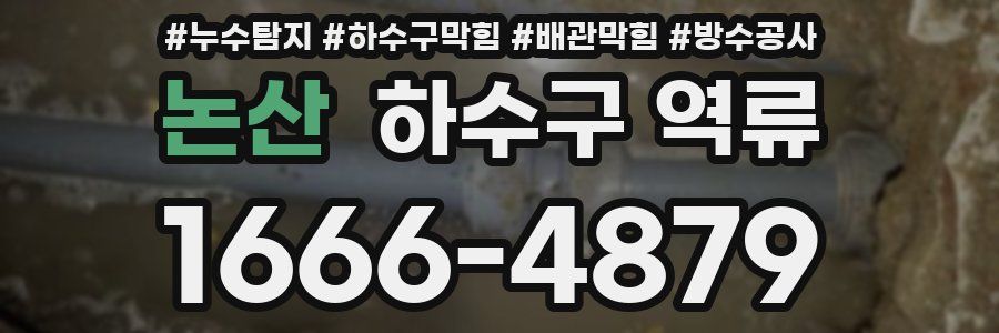 논산 하수구 역류