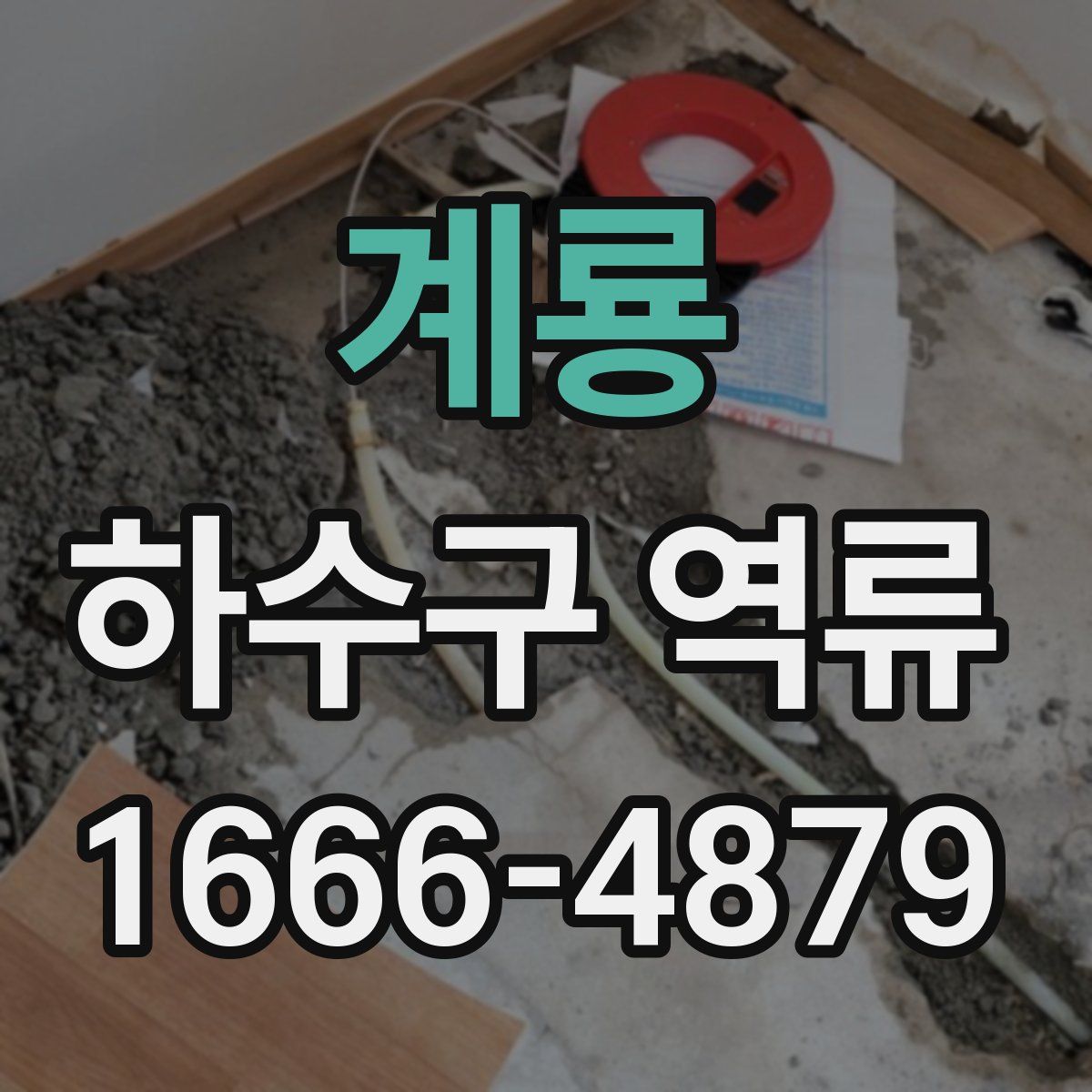 계룡 하수구 역류