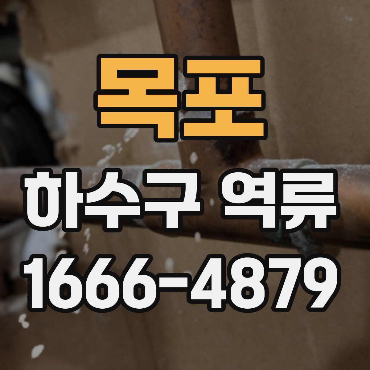 목포 하수구 역류
