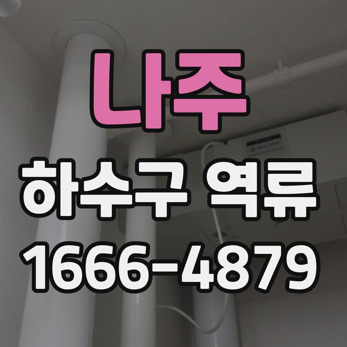 나주 하수구 역류