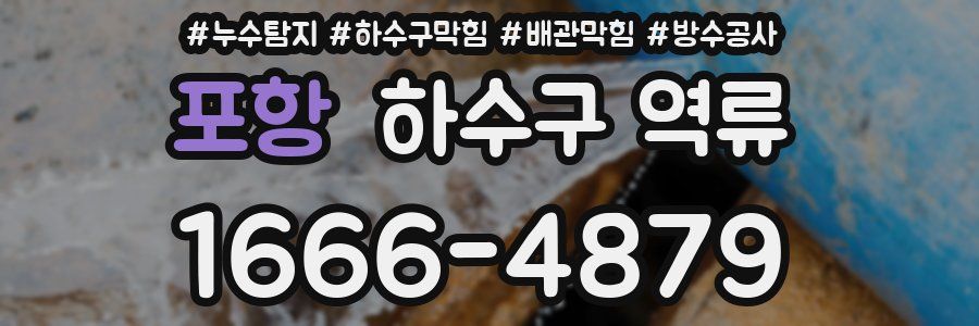 포항 하수구 역류
