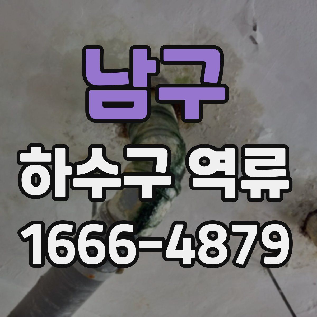 남구 하수구 역류