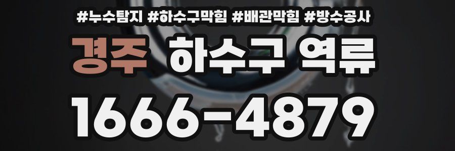 경주 하수구 역류