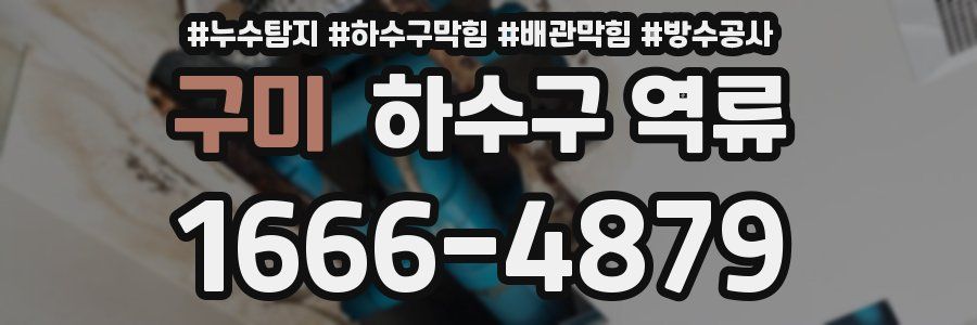 구미 하수구 역류