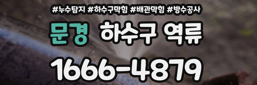 문경 하수구 역류
