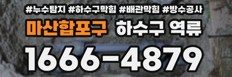 마산합포구 하수구 역류