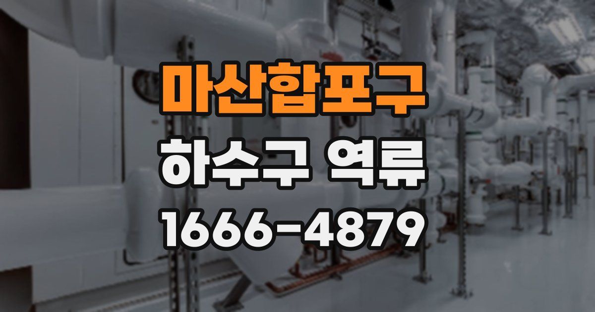마산합포구 하수구 역류