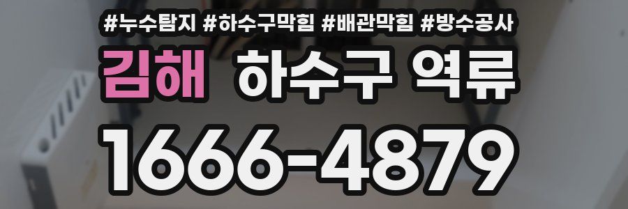 김해 하수구 역류