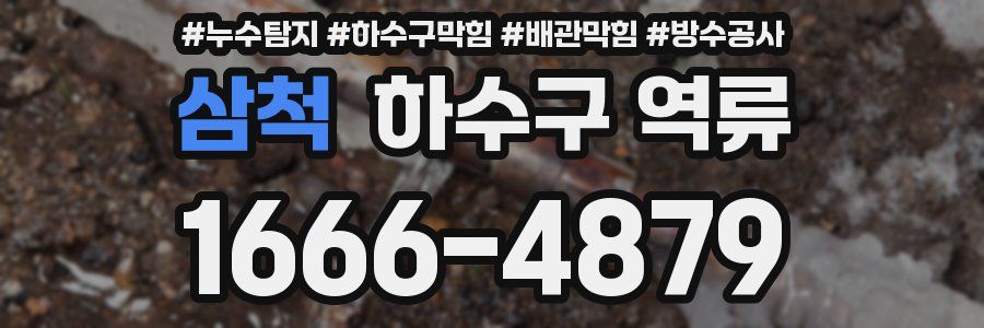 삼척 하수구 역류