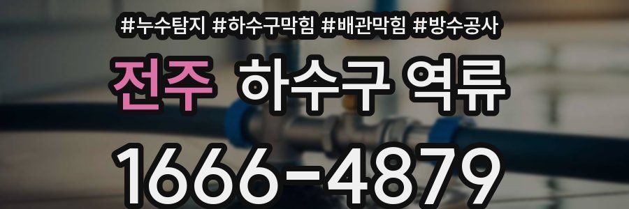전주 하수구 역류