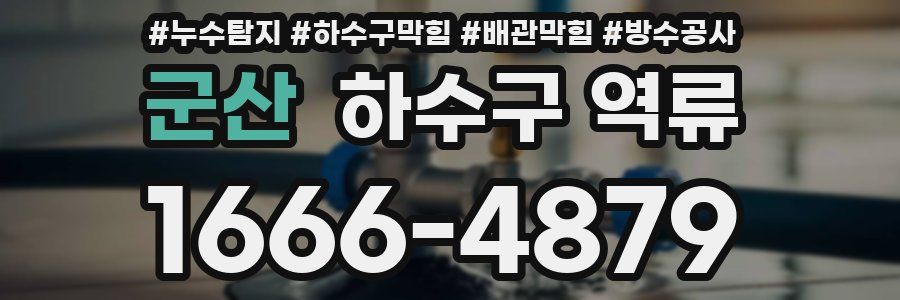 군산 하수구 역류