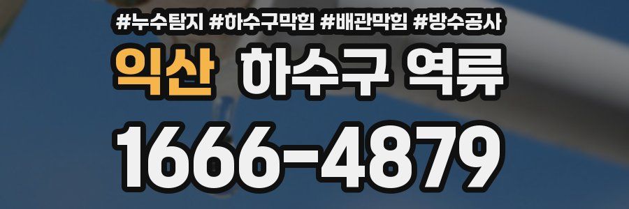 익산 하수구 역류