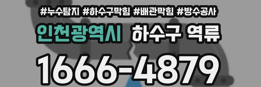 인천광역시 하수구 역류