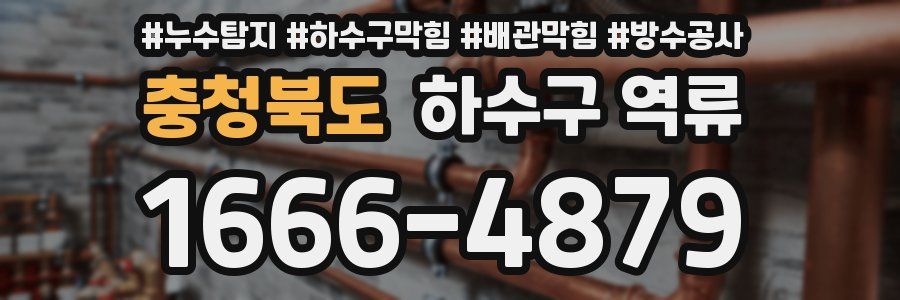 충청북도 하수구 역류