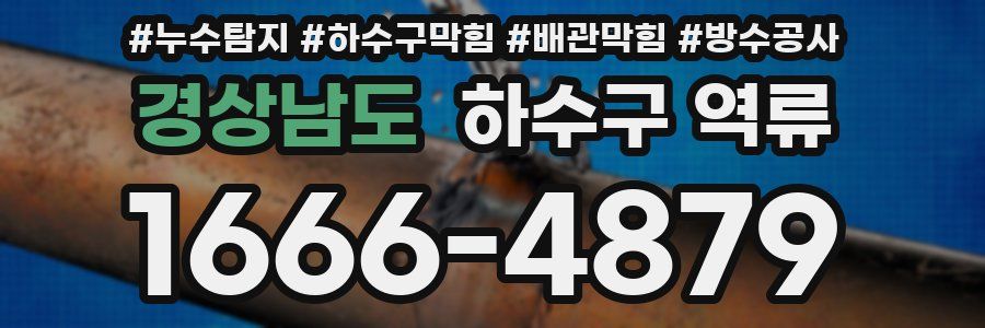 경상남도 하수구 역류