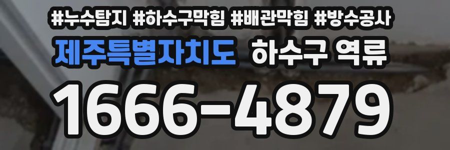 제주특별자치도 하수구 역류