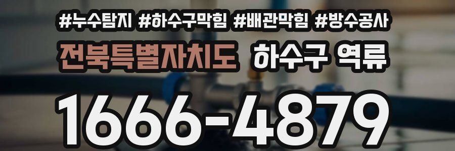 전북특별자치도 하수구 역류