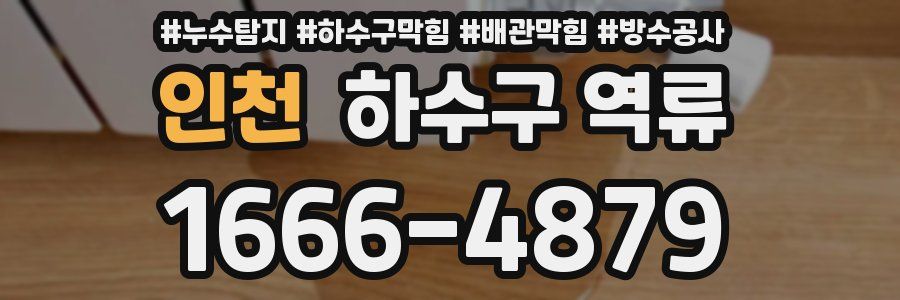 인천 하수구 역류