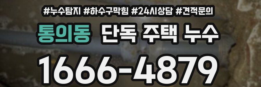 통의동 단독 주택 누수