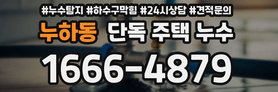 누하동 단독 주택 누수