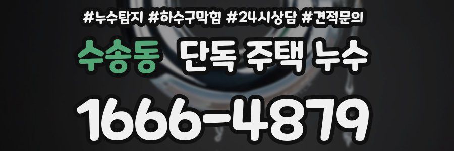 수송동 단독 주택 누수