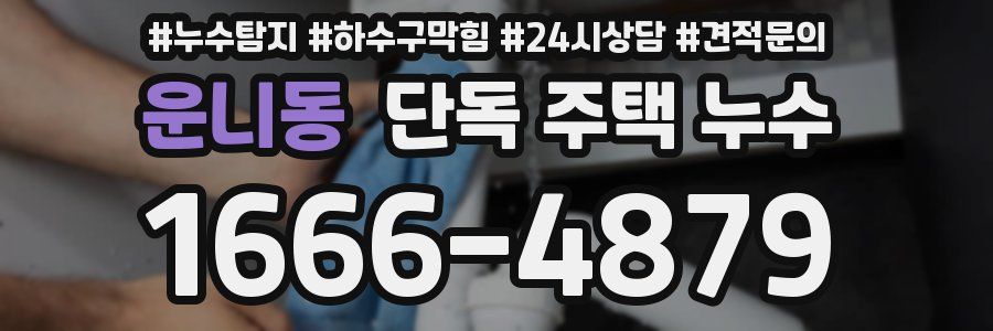 운니동 단독 주택 누수