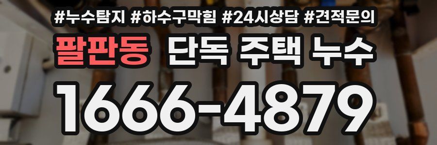 팔판동 단독 주택 누수