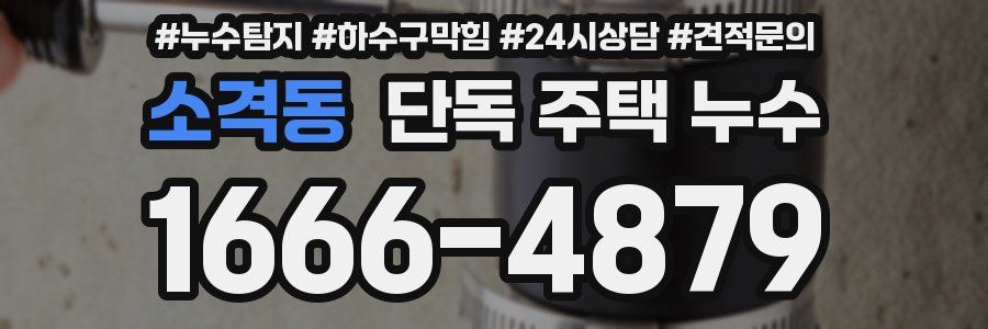 소격동 단독 주택 누수