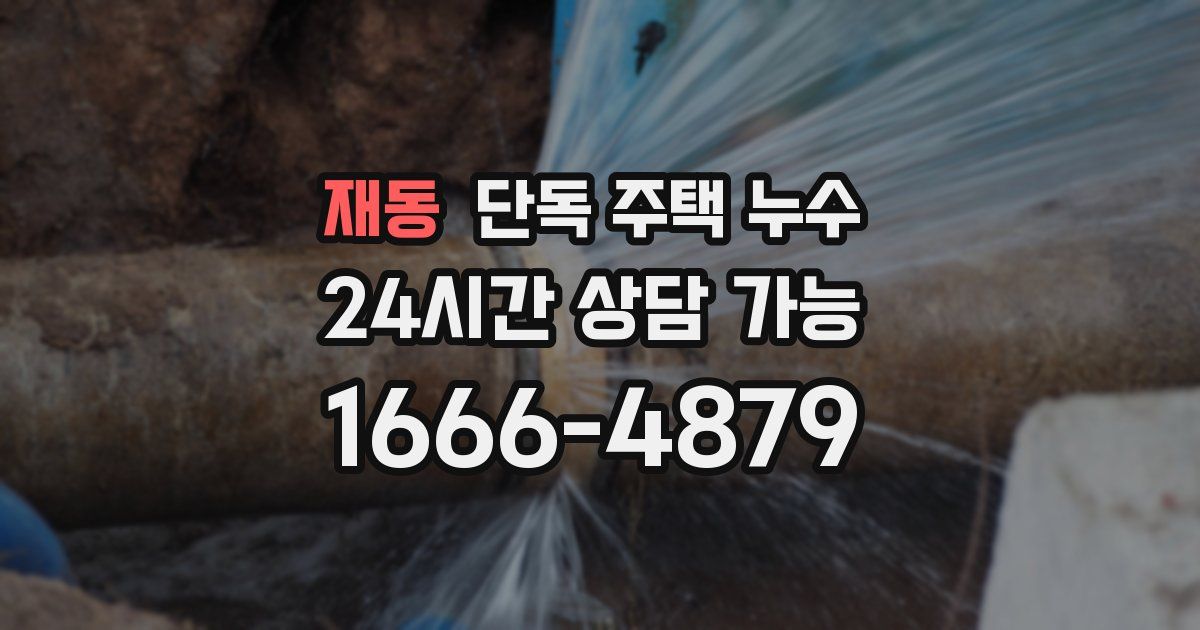 재동 단독 주택 누수
