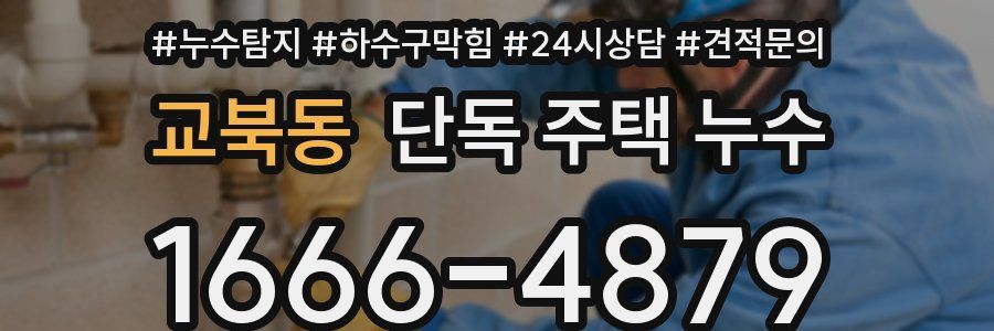 교북동 단독 주택 누수