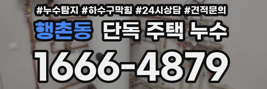 행촌동 단독 주택 누수