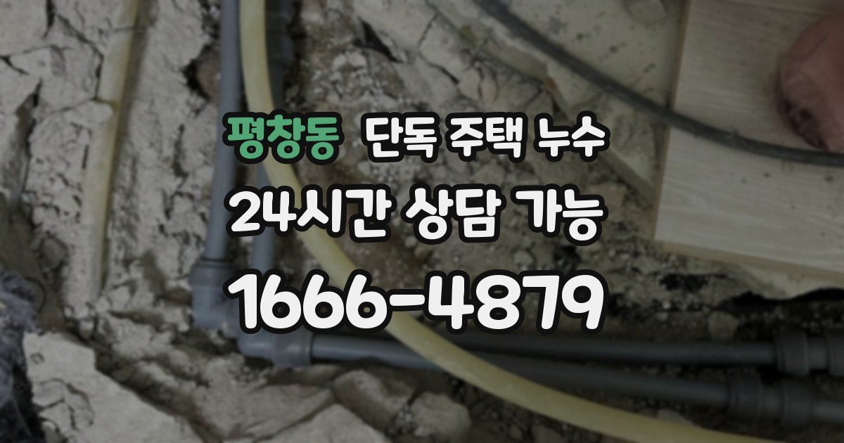 평창동 단독 주택 누수