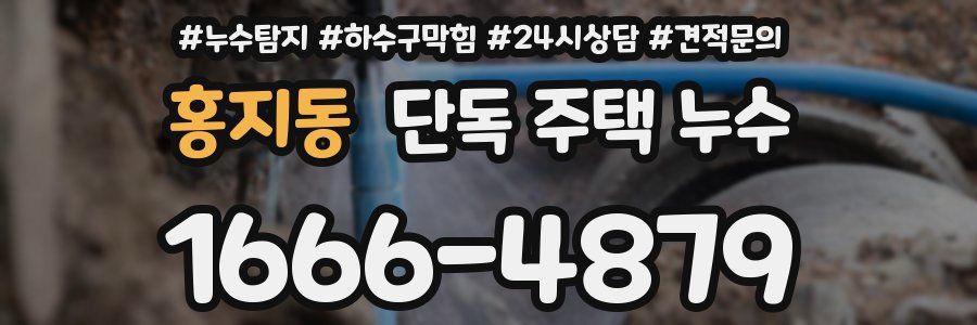 홍지동 단독 주택 누수