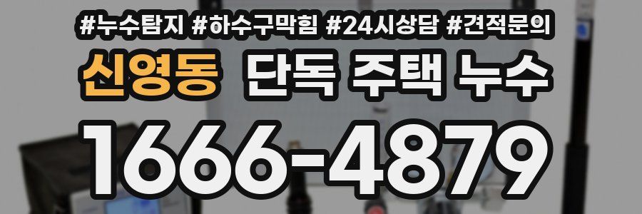 신영동 단독 주택 누수