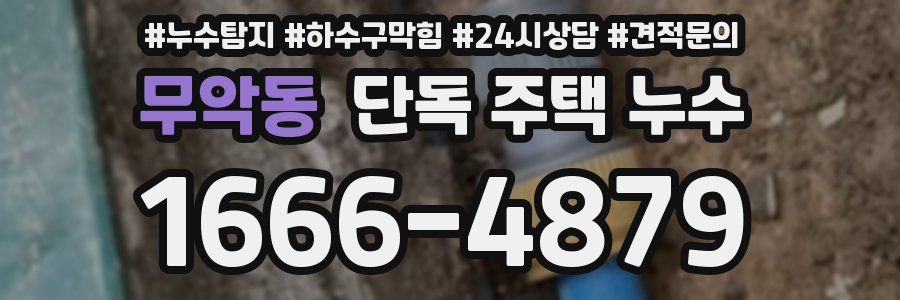 무악동 단독 주택 누수