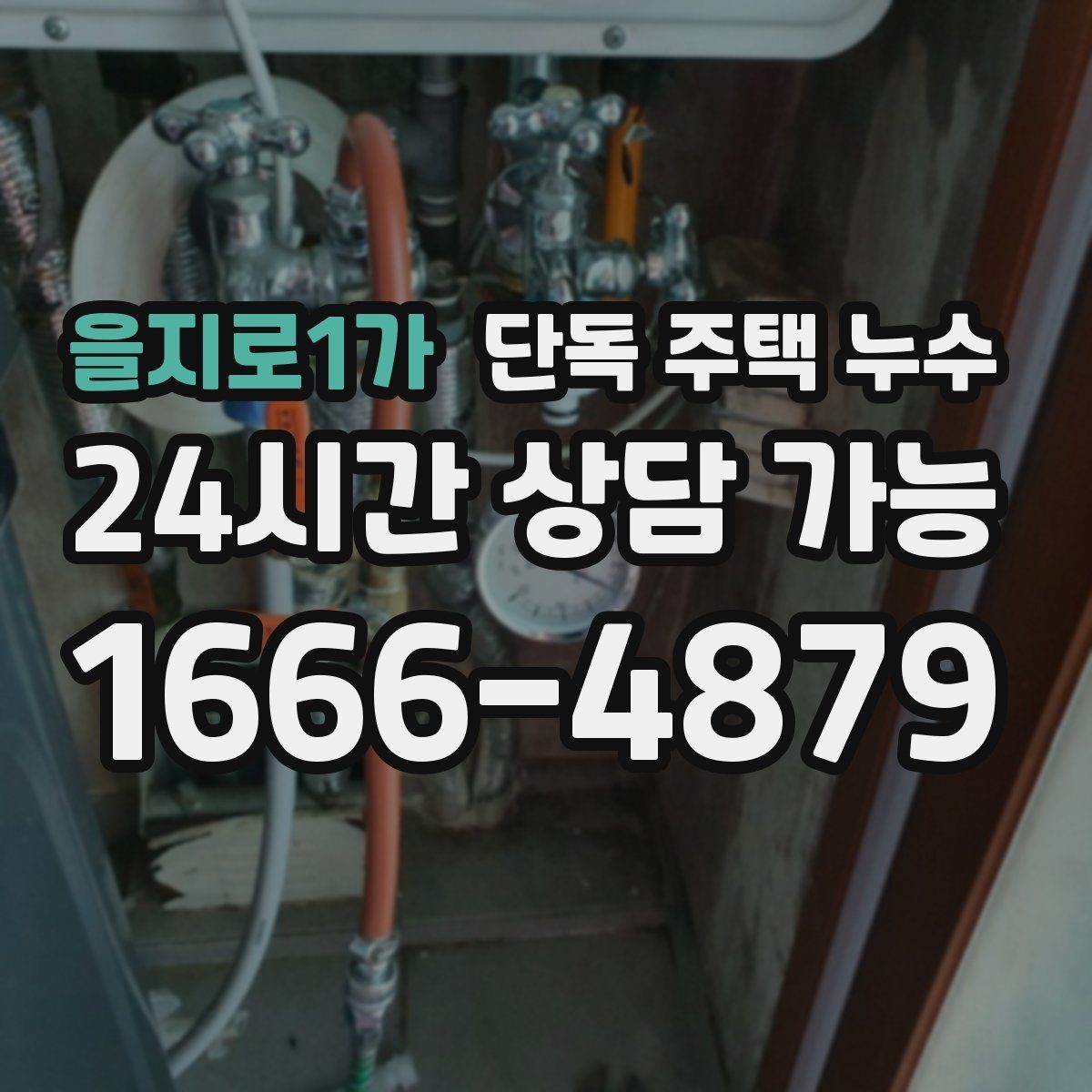 을지로1가 단독 주택 누수 외벽 타공 부위 실링이 떨어졌을 때