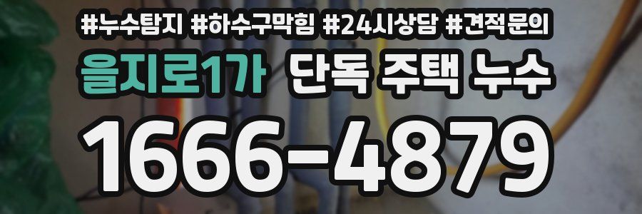 을지로1가 단독 주택 누수