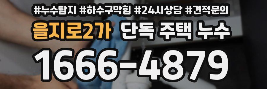 을지로2가 단독 주택 누수