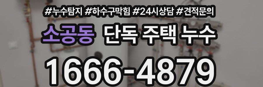 소공동 단독 주택 누수