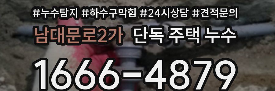 남대문로2가 단독 주택 누수