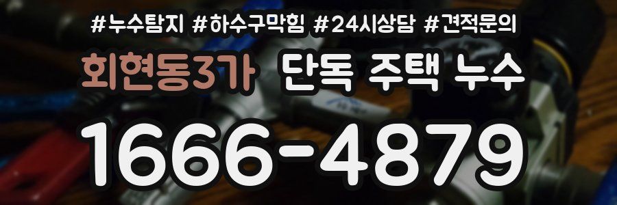 회현동3가 단독 주택 누수