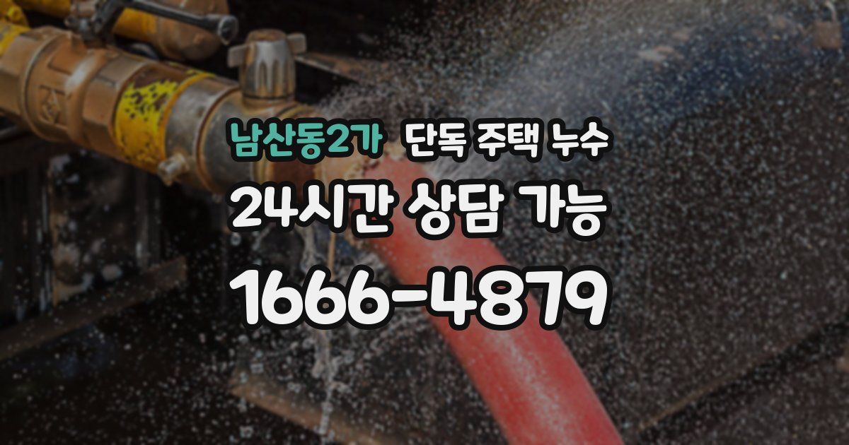 남산동2가 단독 주택 누수