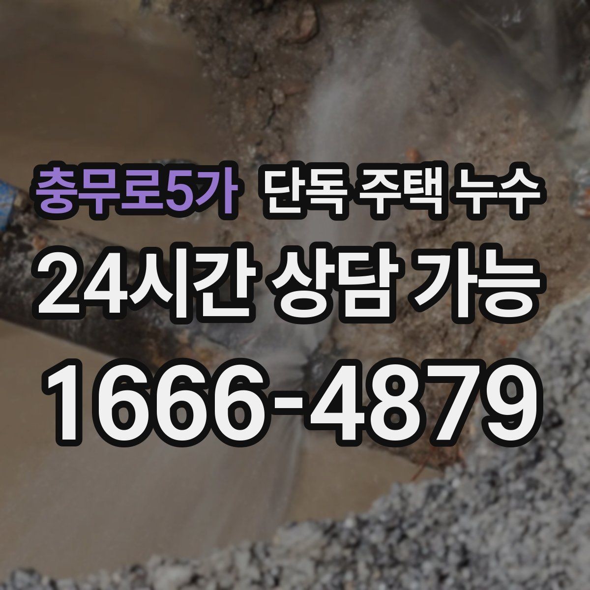 충무로5가 단독 주택 누수 겨울 전 동파 예방과 함께 점검하기