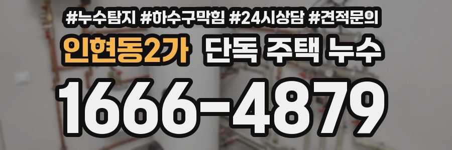 인현동2가 단독 주택 누수