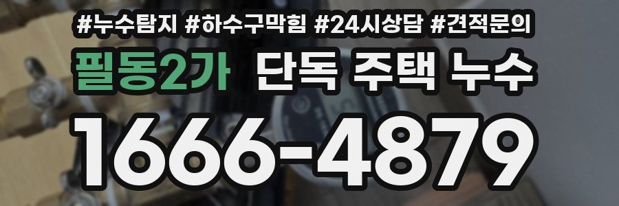 필동2가 단독 주택 누수