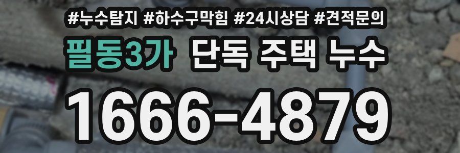 필동3가 단독 주택 누수