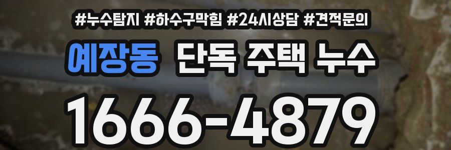 예장동 단독 주택 누수