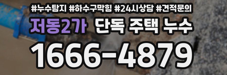 저동2가 단독 주택 누수