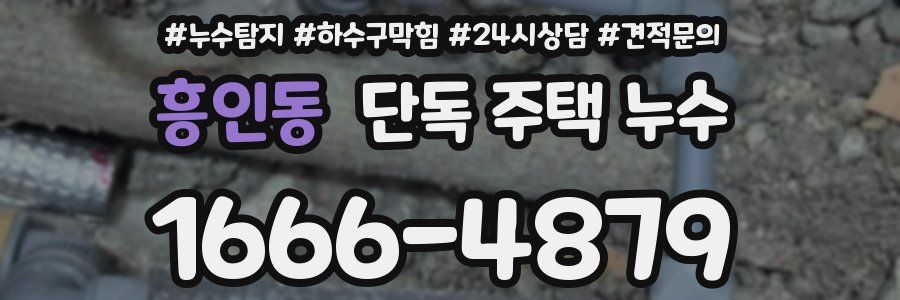 흥인동 단독 주택 누수