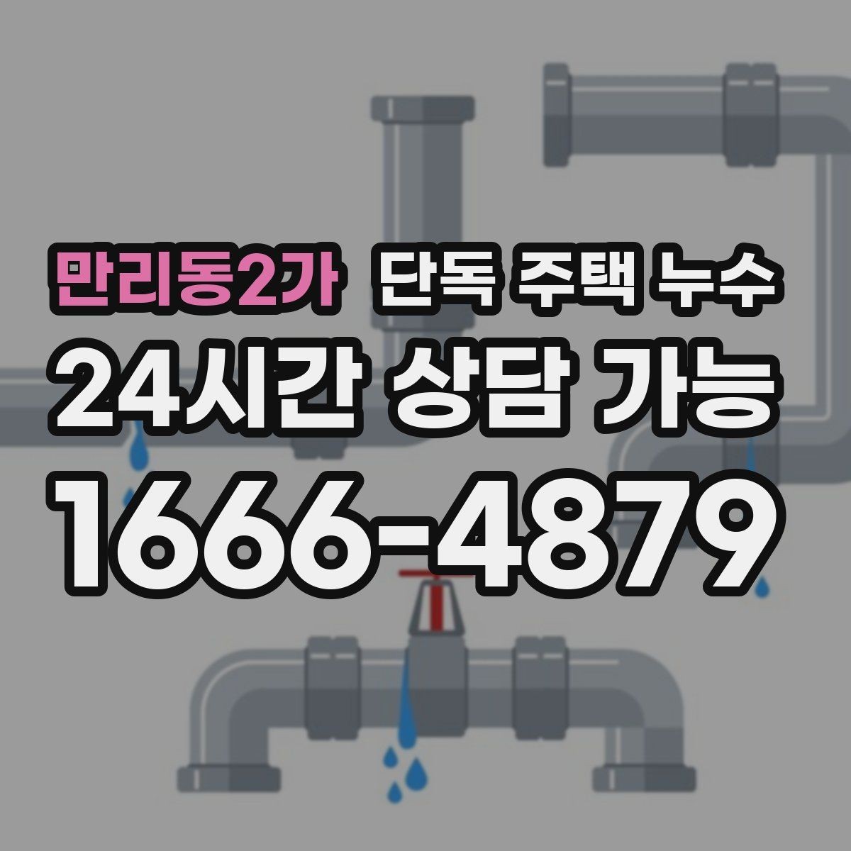 만리동2가 단독 주택 누수 빗물 흔적과 배관 누수 흔적 차이